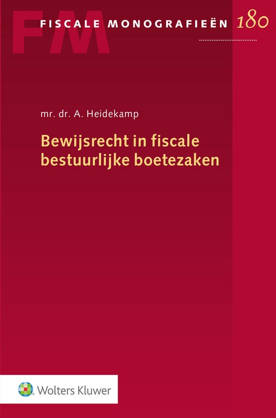 Bewijsrecht in fiscale bestuurlijke boetezaken - cover