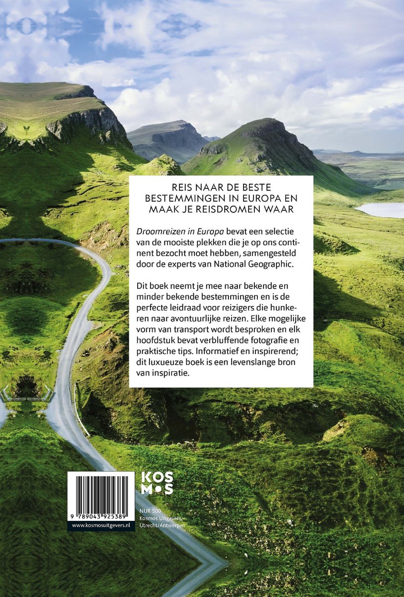 Droomreizen in Europa - back cover