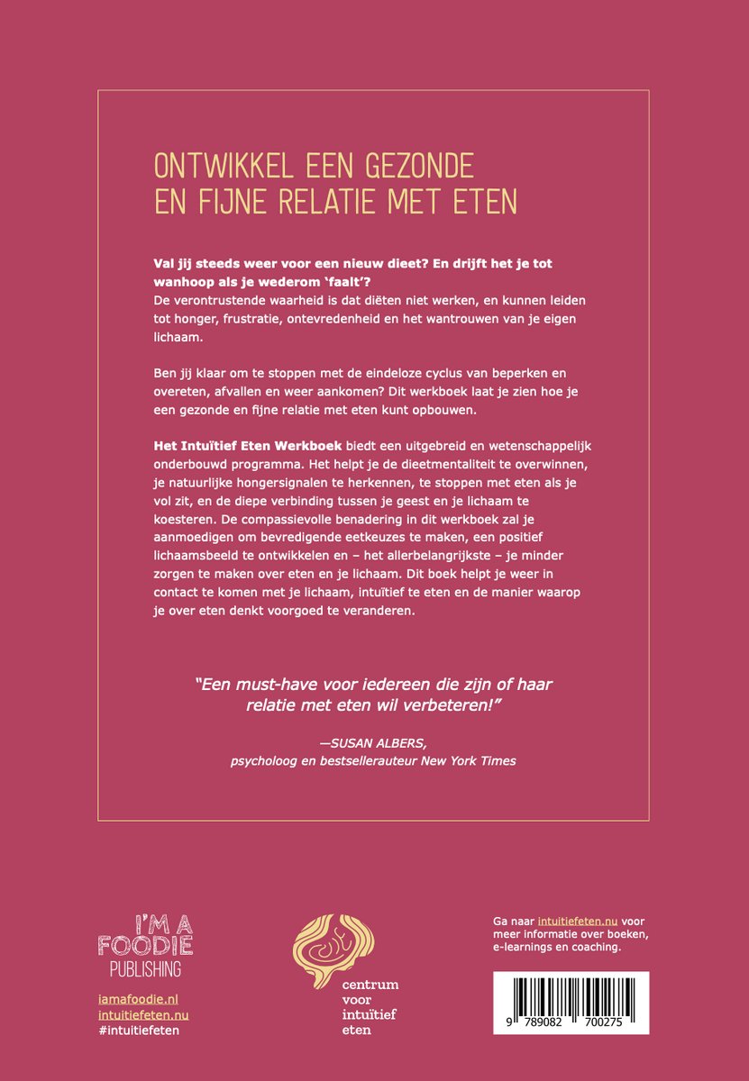 Intuïtief eten - back cover