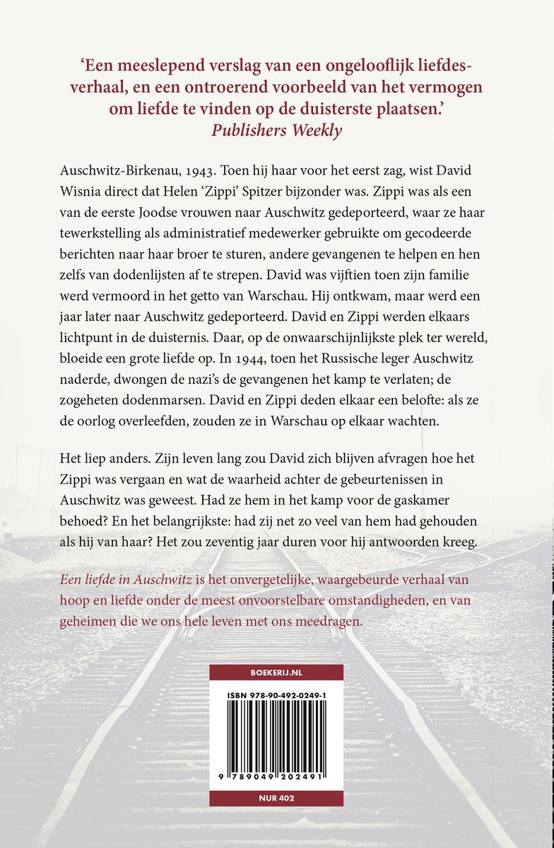 Een liefde in Auschwitz - back cover
