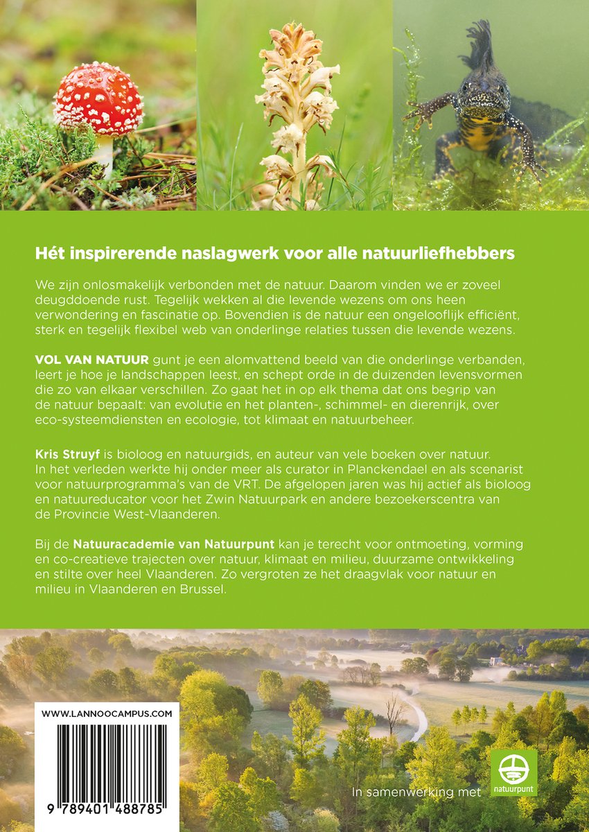 Vol van natuur - back cover