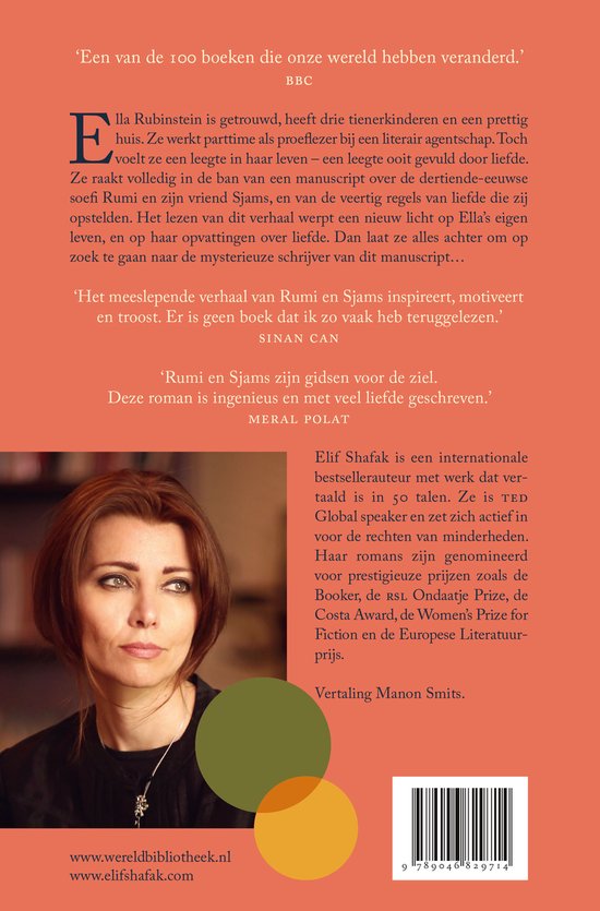 De veertig regels van liefde, een intens mooie en beklijvende roman van Elif Shafak