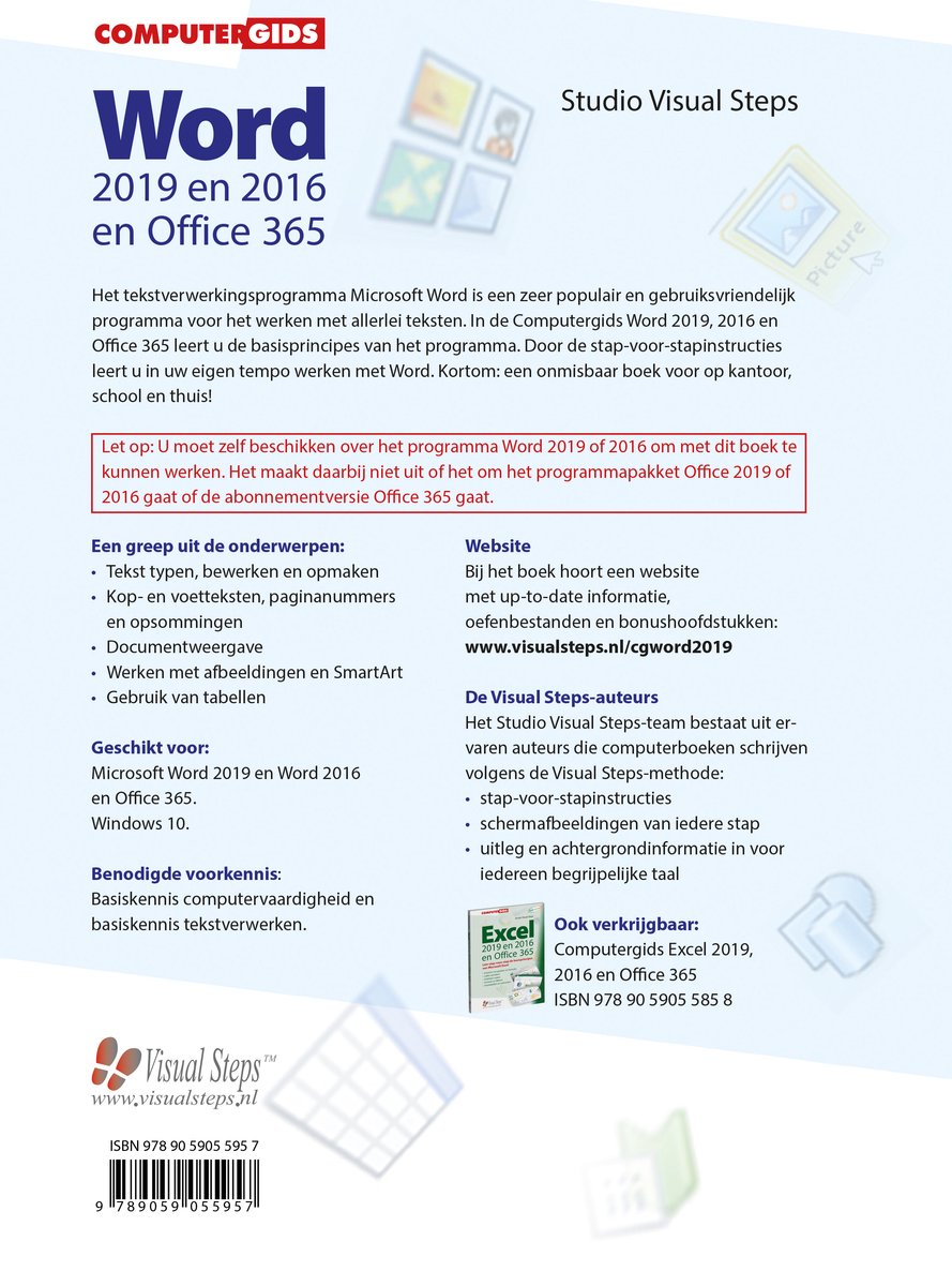 Computergidsen - Computergids Word 2019, 2016 en Office 365 - back cover