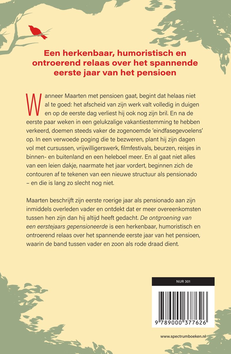 De ontgroening van een eerstejaars gepensioneerde - back cover
