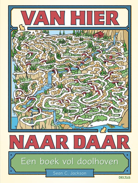 Omslag van Van hier naar daar – Een boek vol doolhoven