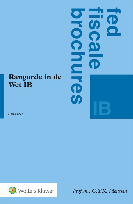 Rangorde in de Wet IB - cover