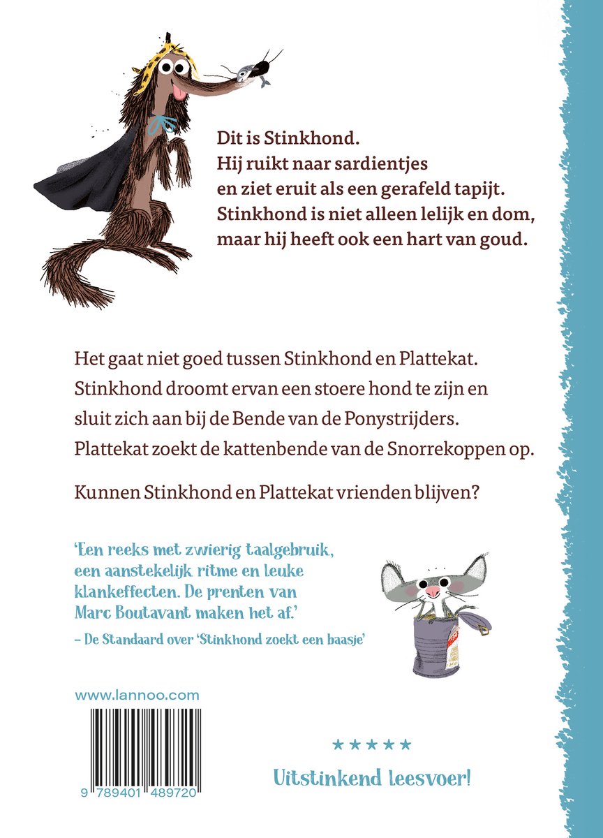 Stinkhond - De bende van Stinkhond - back cover