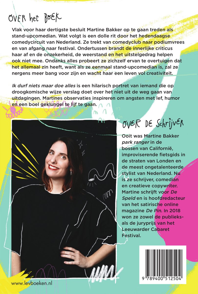 Ik durf niets maar doe alles - back cover