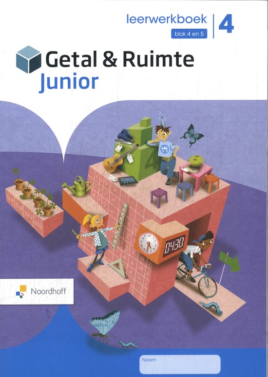 Getal & Ruimte junior groep 4 blok 4 en 5 leerwerkboek - cover