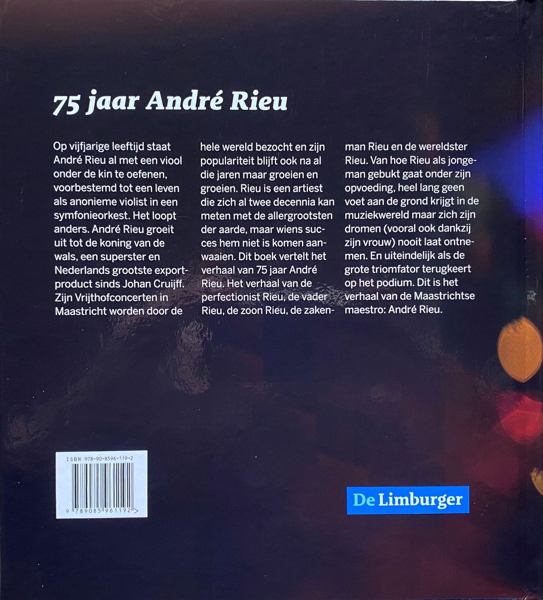 75 jaar André Rieu - back cover