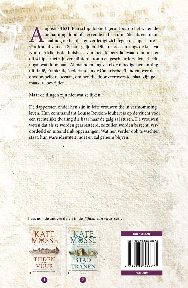 Tijden van vuur 3 - Schip der zielen - back cover