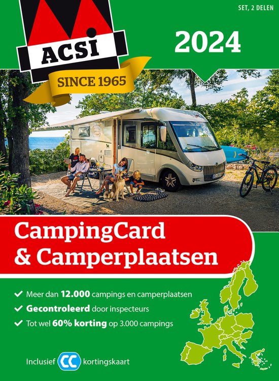 9789493182585 - ACSI Campinggids - CampingCard & Camperplaatsen 2024