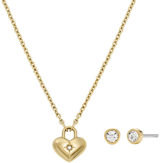 Coffret cadeau de Bijoux pour femme Fossil - Couleur or