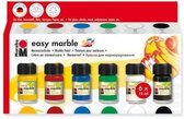 Marabu Easy Marble Starterset - 6 kleuren x 15 ml