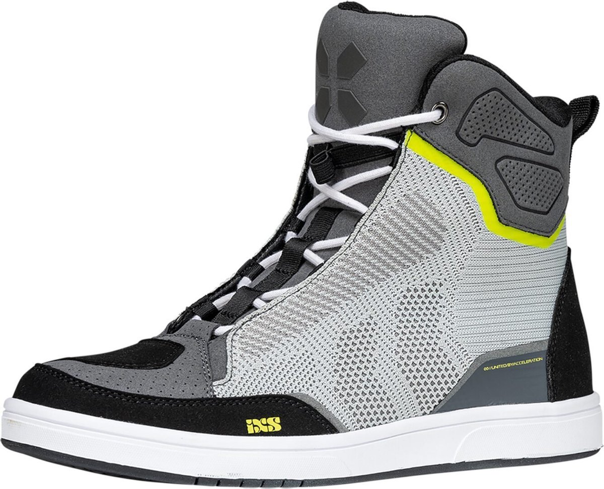 IXS Rapid-Air 1.0 Grijs Geel Motorschoenen - Laars
