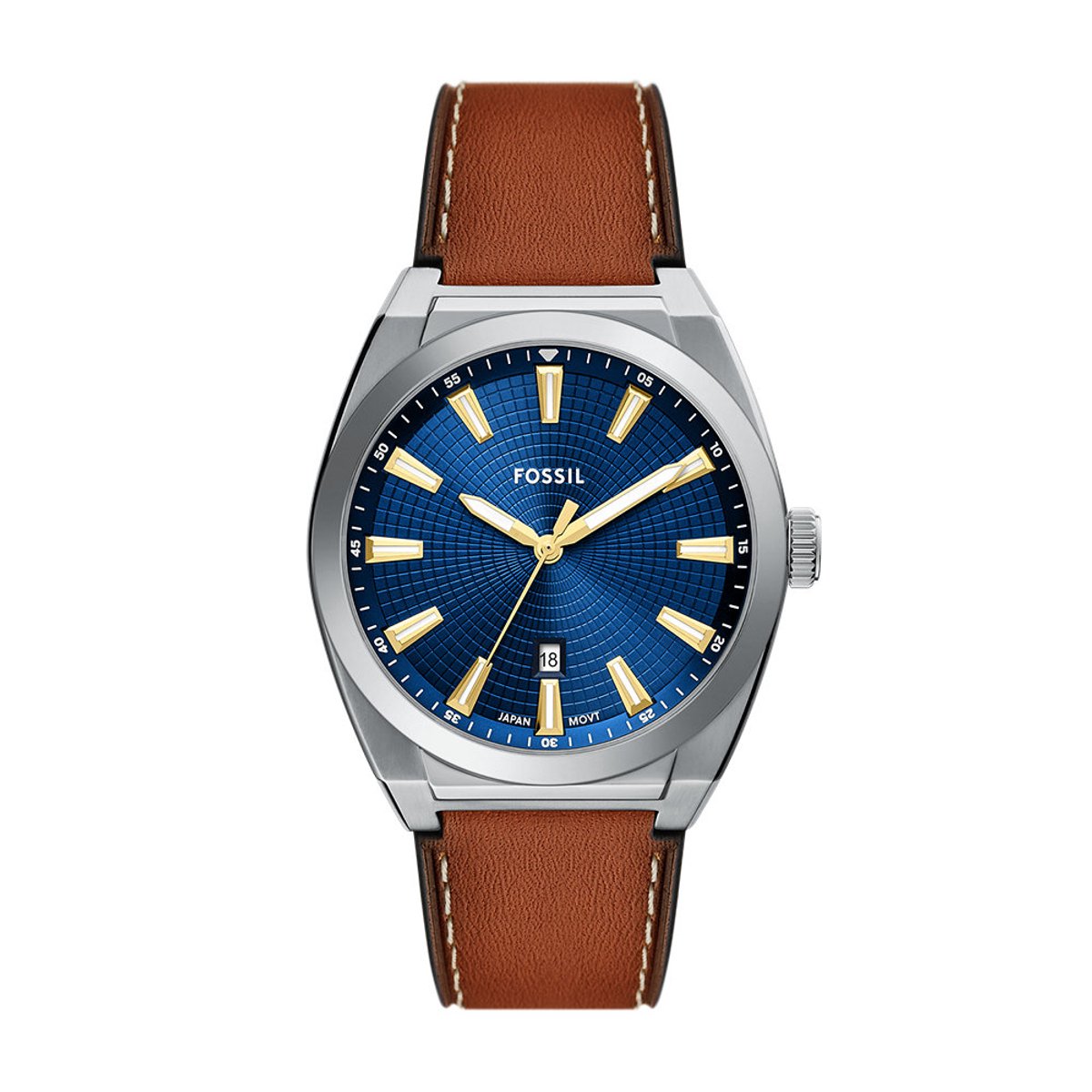 Fossil EVERETT Heren Horloge 42 mm - Zilverkleurig