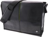 Sterke Laptoptas 13.3 Inch - Gerecyclede Autoband - Zwart Legergroen