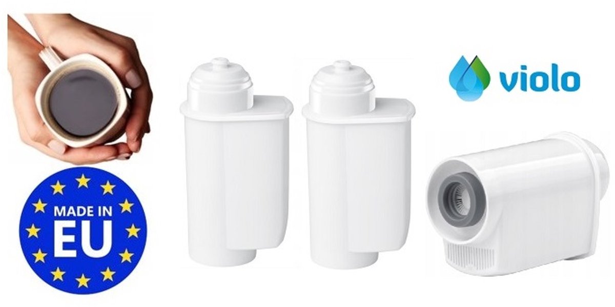 VIOLO Waterfilter Compatibel met Siemens Bosch Intenza - 3 stuks