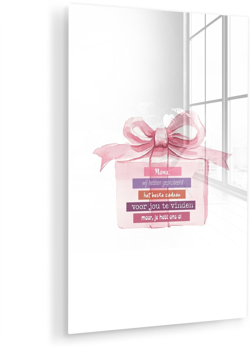 Cadeau - Strik - Tekst - Roze