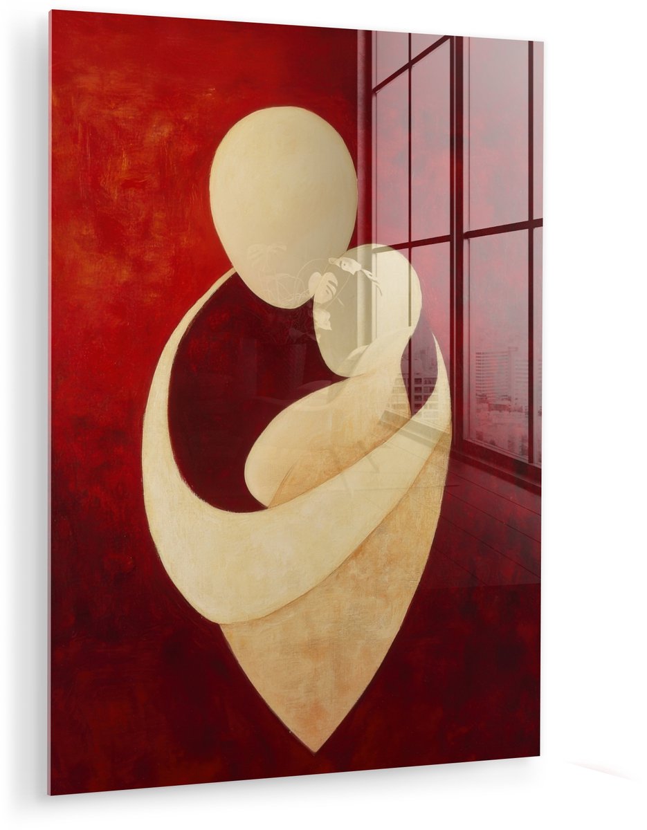 Abstract - Moeder - Kind - Rood