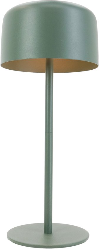 Lampe de table EGLO Roccanova - Rechargeable (jusqu'à 22 heures d'éclairage) - Solar - 30 cm - Verte - Sans fil - Dimmable - Intérieur et extérieur