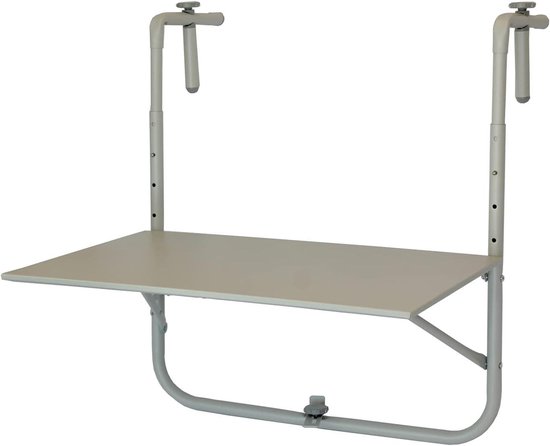 GIANTEX Balkontafel, inklapbaar, hangtafel, balkonhangtafel, 60,5 x 50,5 cm, klaptafel, tuintafel om op te hangen, stabiele driehoekige structuur, hangtafel, balkon, terras (vast GIANTEX Balkontafel, inklapbaar, hangtafel, balkonhangtafel, 60,5 x 50,5 cm, klaptafel, tuintafel om op te hangen, stabiele driehoekige structuur, hangtafel, balkon, terras (vast