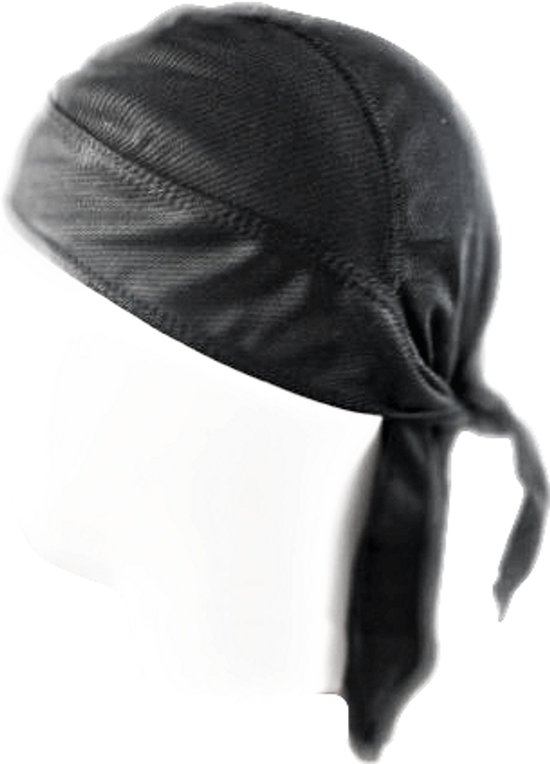 BamBella ® Durag - Noir - Tissu robuste - Filets à Filets à cheveux - Bonnet Wave - Foulard - Tissu - Doux - Foulard tissé