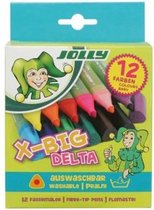 Jolly X-Big Delta Markers 12 stuks