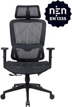 Bol.com GAME HERO® Trader X1 Ergonomische Bureaustoel - Bureaustoel voor Volwassenen - 130KG - Zwart aanbieding