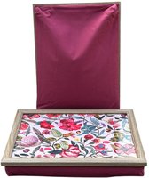 Mars & More - Laptray - Schoottafel - Schootkussen - Laptoptafel - Dienblad met kussen - Zara Botanica – 43x33 cm