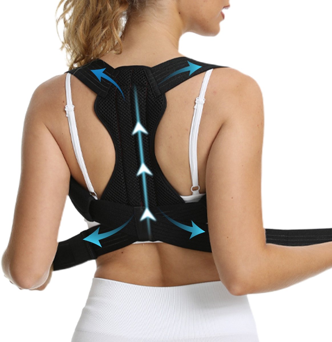 Duerté Postuur Corrector man/vrouw - Rugbrace Onderrug & Bovenrug - Rug Corrector geschikt als Houding Corrector - Schouderbrace