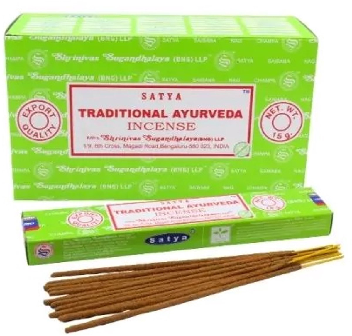 Goedkoopste Wierook Satya Traditional Ayurveda - 15 g - (12st.) - S