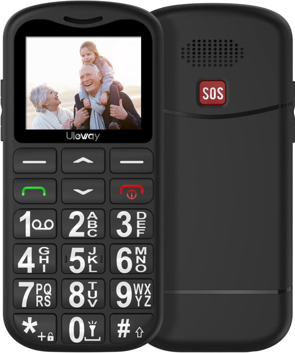 Senioren Mobiele Telefoon 4g - Senioren GSM -Zwart