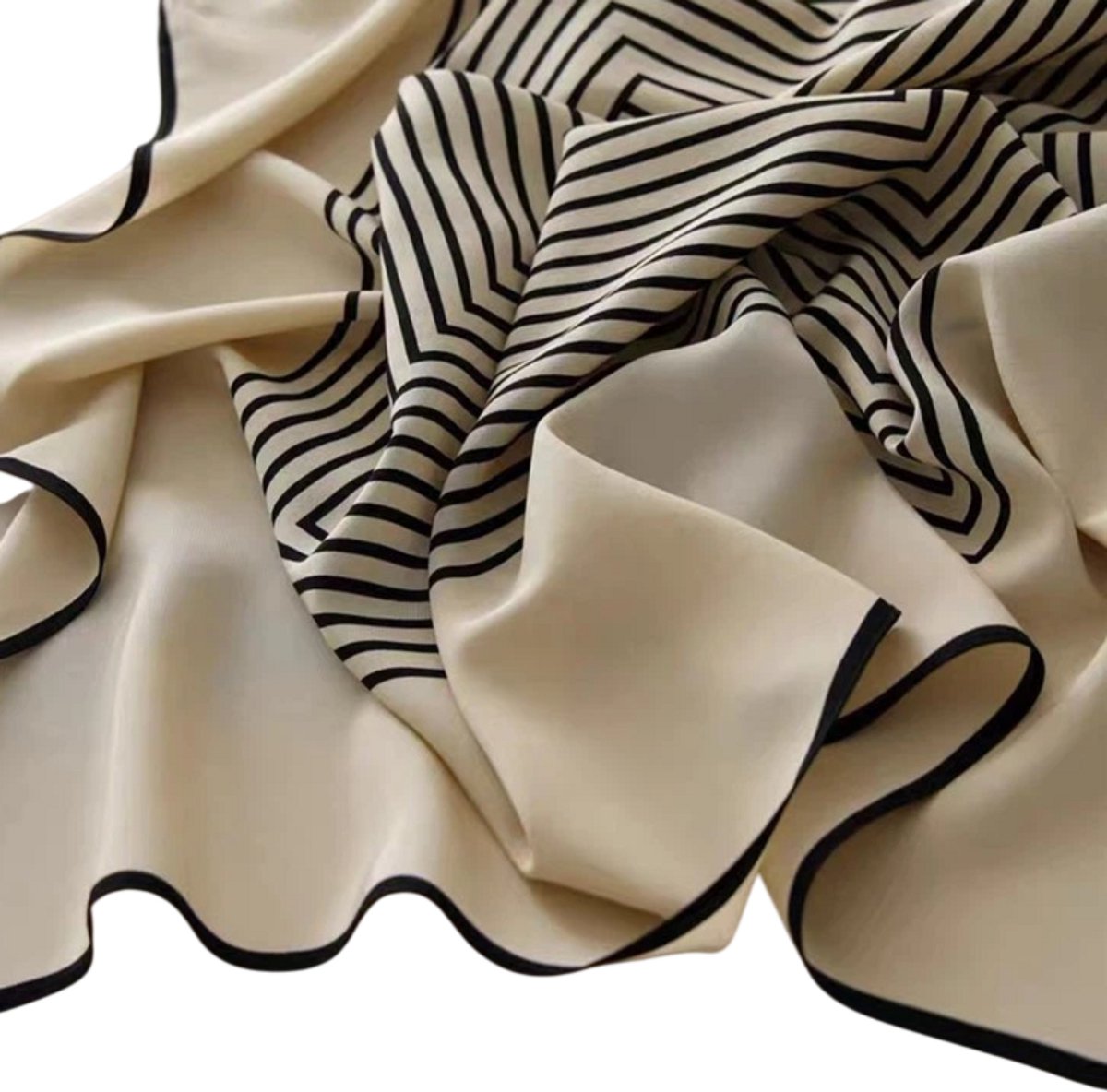 Flipflop Club® Scarf Zebra | Satijnen Hoofdsjaal | Zomer Trend | Festival Head Scarf | Bandana | Headscarf | Headband | Sjaal voor hoofd | Sjaal Haarband | Zijdezacht Sjaaltje — afbeelding 4
