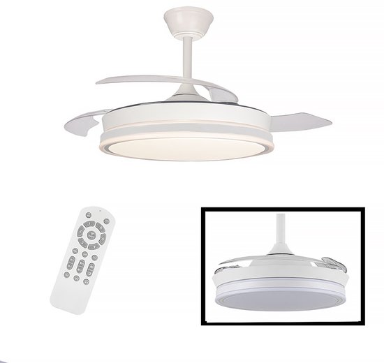 Ventilador de pared | ORBEGOZO WF 0139, 1 kW, 3 velocidades, Blanco