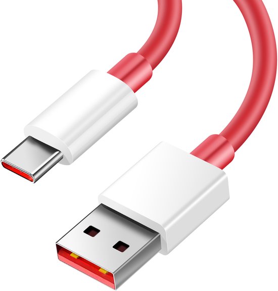 OnePlus, Câble officiel SuperVOOC USB vers USB-C à charge Fast 10 A 1,5 m, rouge