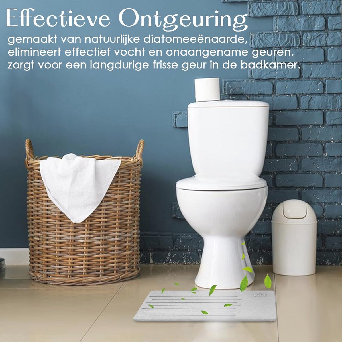 Antislip badmat van diatomeeënaarde - Sneldrogend en geurloos