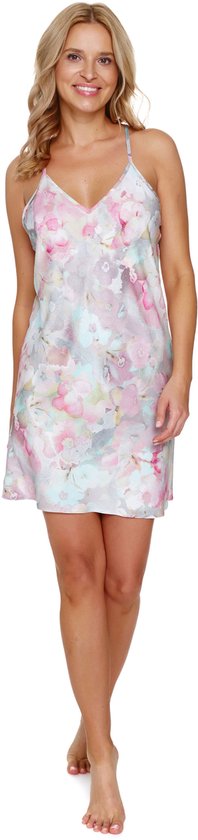 Chemise de nuit Doctor Nap en viscose à bretelles fines Bracelets femme Malaga TM.7253 40 / L