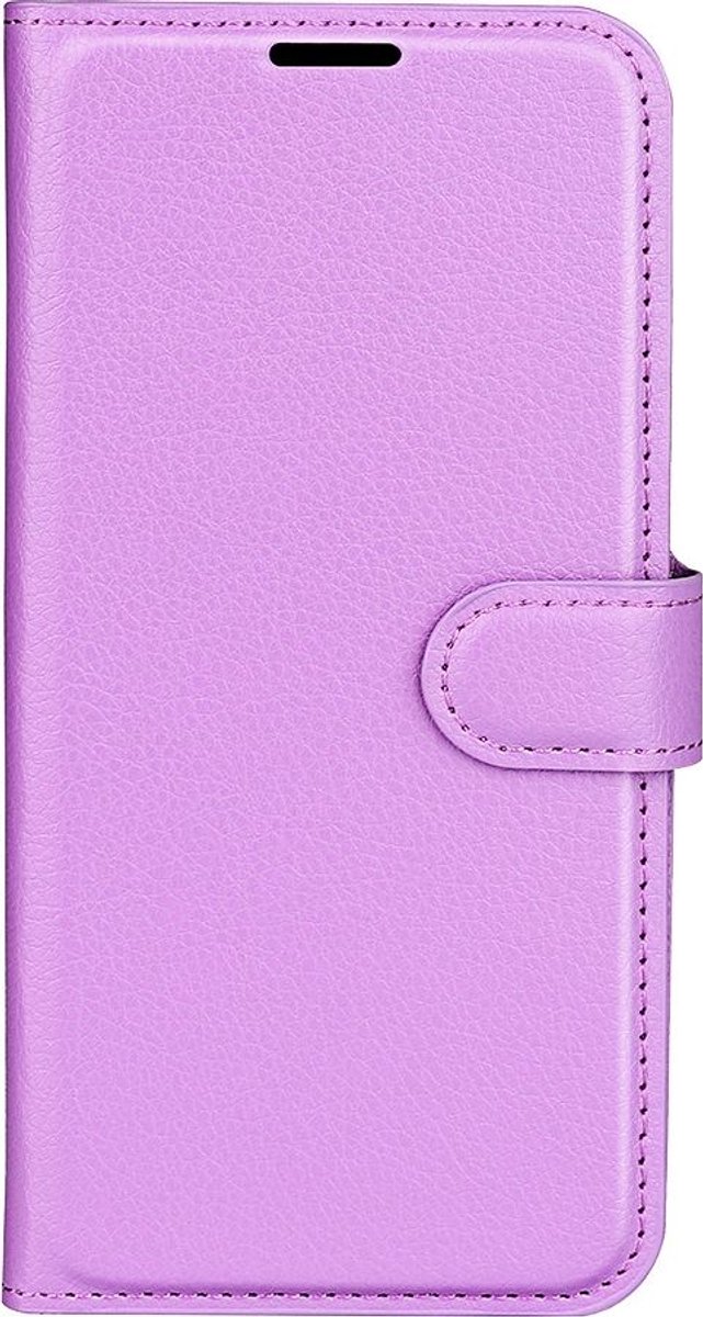 Mobigear Telefoonhoesje geschikt voor Nokia G50 Hoesje | Mobigear Classic Bookcase Portemonnee | Pasjeshouder voor 3 Pasjes | Telefoonhoesje voor Pinpas / OV Kaart / Rijbewijs - Paars