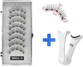 LuukyBB - 8 x Naturel Magnetische Wimpers - Wimper met Applicator Nijptang - Hypoallergeen Zonder Eyeliner Magnetic Lashes - Naturellook Look - Geen Lijm - Waterproef Waterproof