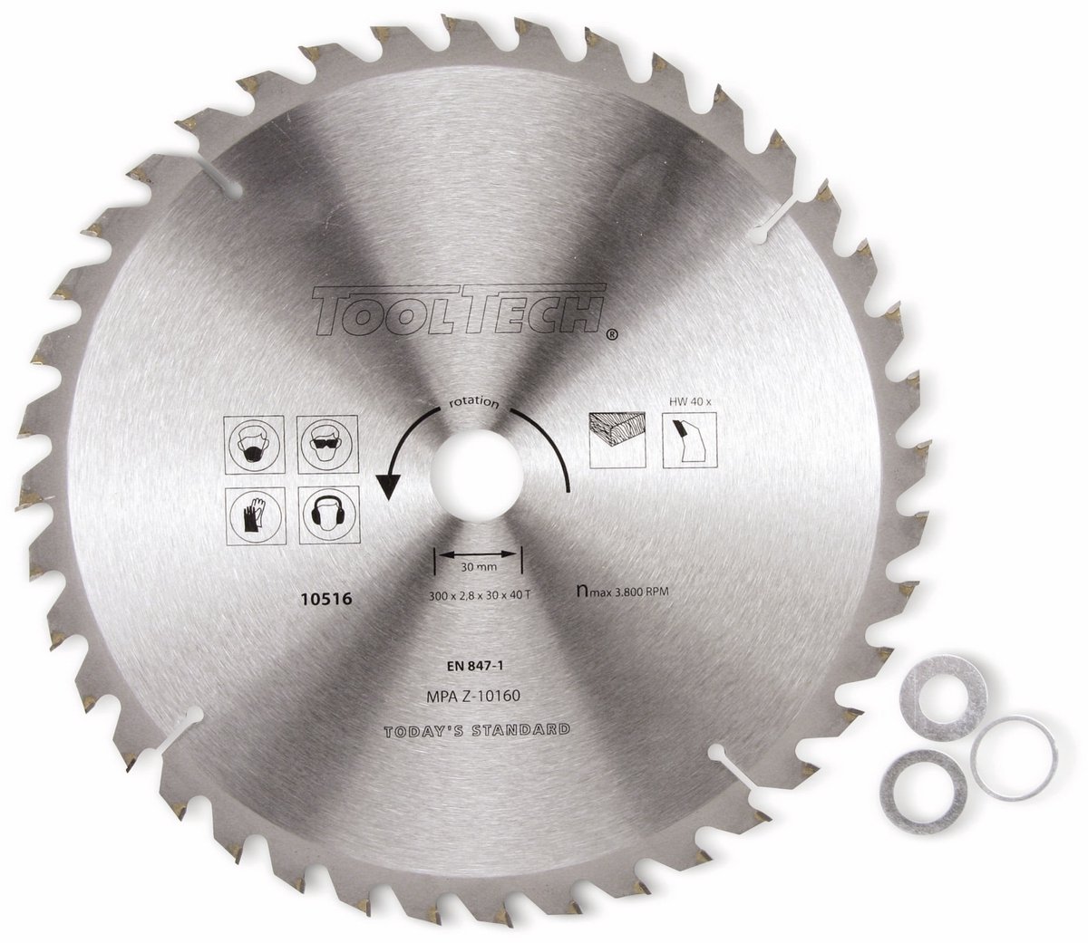 MASTERPROOF hardmetalen cirkelzaagblad, 180 mm