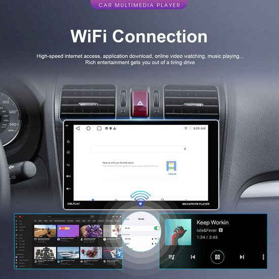 Aramox Autoradio 9,7 Inch – Bluetooth, Navigatie En Touchscreen Voor Chevrolet Cruze J300 (2008-2014)