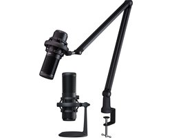 PREYON Stork Scream - Gaming Microfoon - PC-Gaming Met Flexibele Arm - Gaming - Streaming - Podcast - Zwart