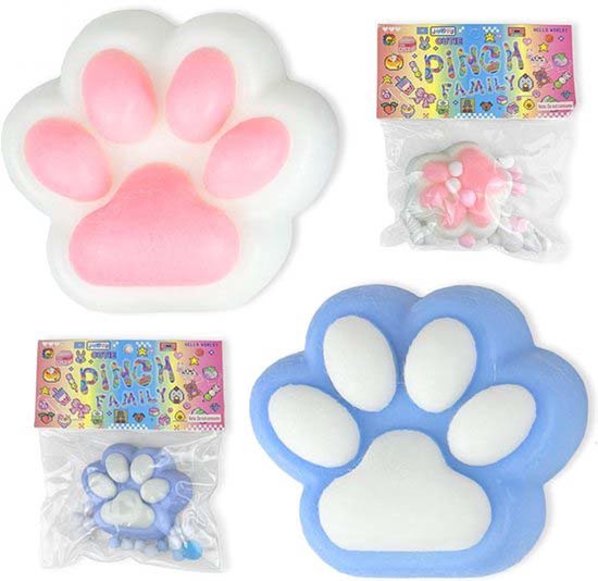 2 stuks zachte poten, kattenpoot knuffel, schattig zacht kattenpoot sensorisch speelgoed, kindermandvullers, stressverlichtend speelgoed, schattige kleverige zachte Mochi knuffels, Moederdag cadeau, stressverlichtend speelgoed voor moeders