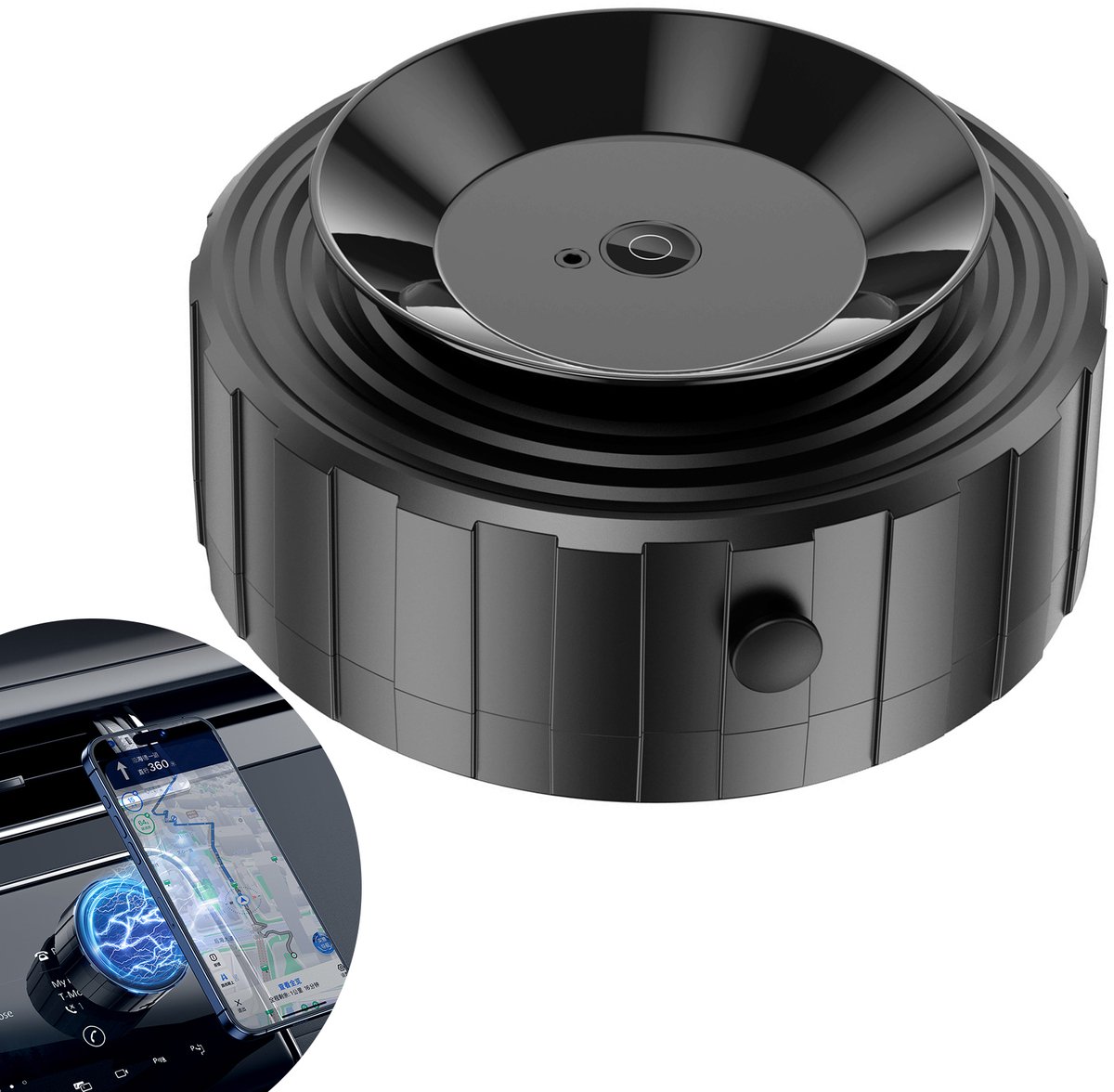 CL CHLIN® Magic Vacuum Magnetische Telefoonhouder voor in de auto – Automatische Vacuümfunctie – Voor Auto, Keuken, Kantoor & Meer