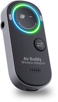 Caliber Airbuddy Pro Bluetooth Receiver & Bluetooth Transmitter - 2 in 1 - Gebruik je eigen draadloze koptelefoon in het vliegtuig - Bluetooth Ontvanger & Bluetooth Zender (PMR206BT)