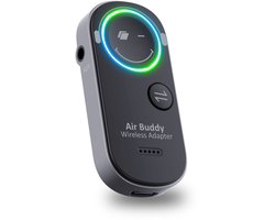 Caliber Airbuddy Pro Bluetooth Receiver & Bluetooth Transmitter - 2 in 1 - Gebruik je eigen draadloze koptelefoon in het vliegtuig - Bluetooth Ontvanger & Bluetooth Zender (PMR206BT)