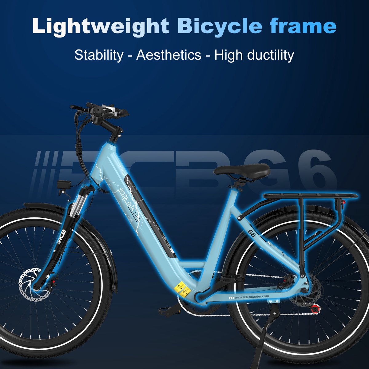 RG6 RCB 27.5" Elektrische Stadsfiets Dames thumbnail 5