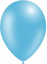 Lichtblauwe Ballonnen Metallic 30cm 10st