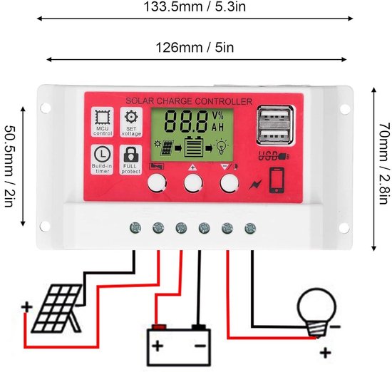 Multimeter voor Het Meten van Spanning-Weerstand-Stroom Continuïteit op Zonnepaneel